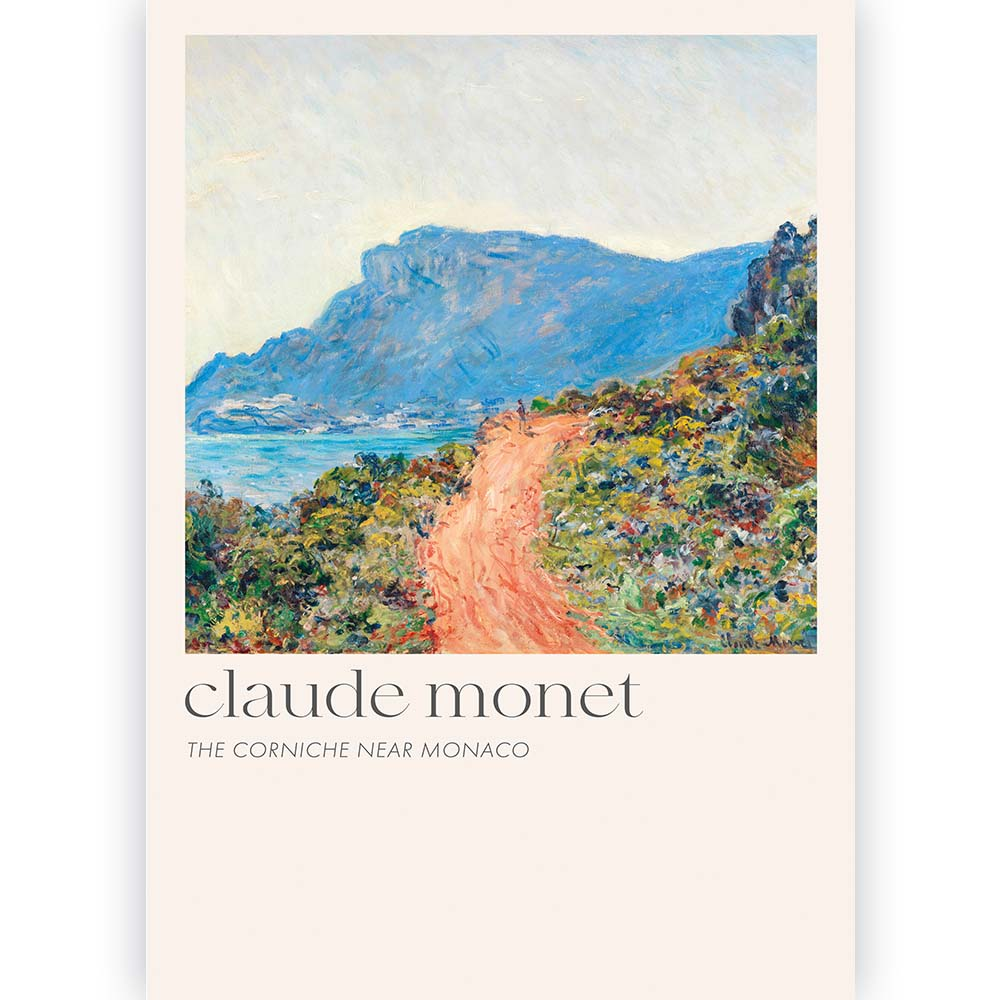 Poster Claude Monet The Corniche near Monaco 70x100 cm