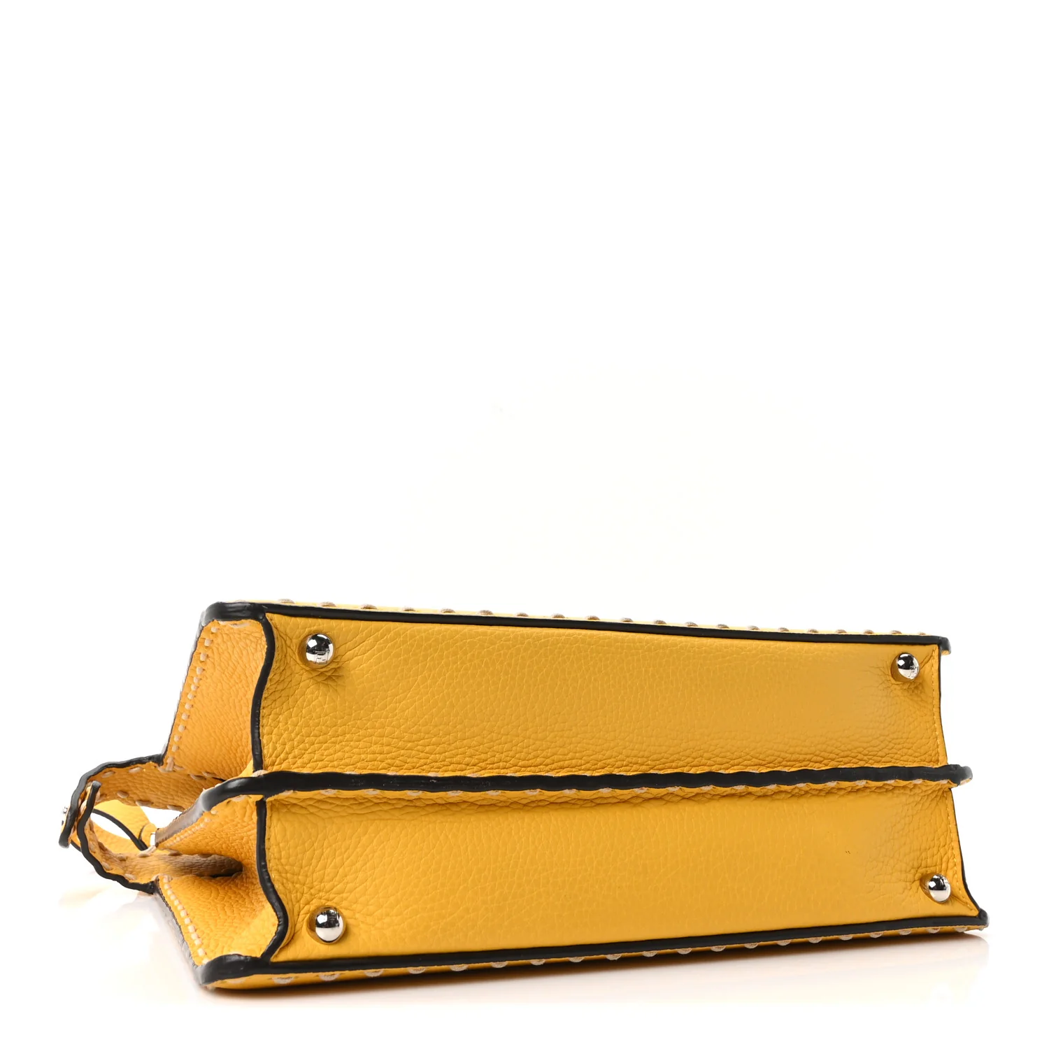 Vitello Granato Camoscio Selleria Macro Stitchings Medium Peekaboo I SEE U Satchel Mimosa - Top Club