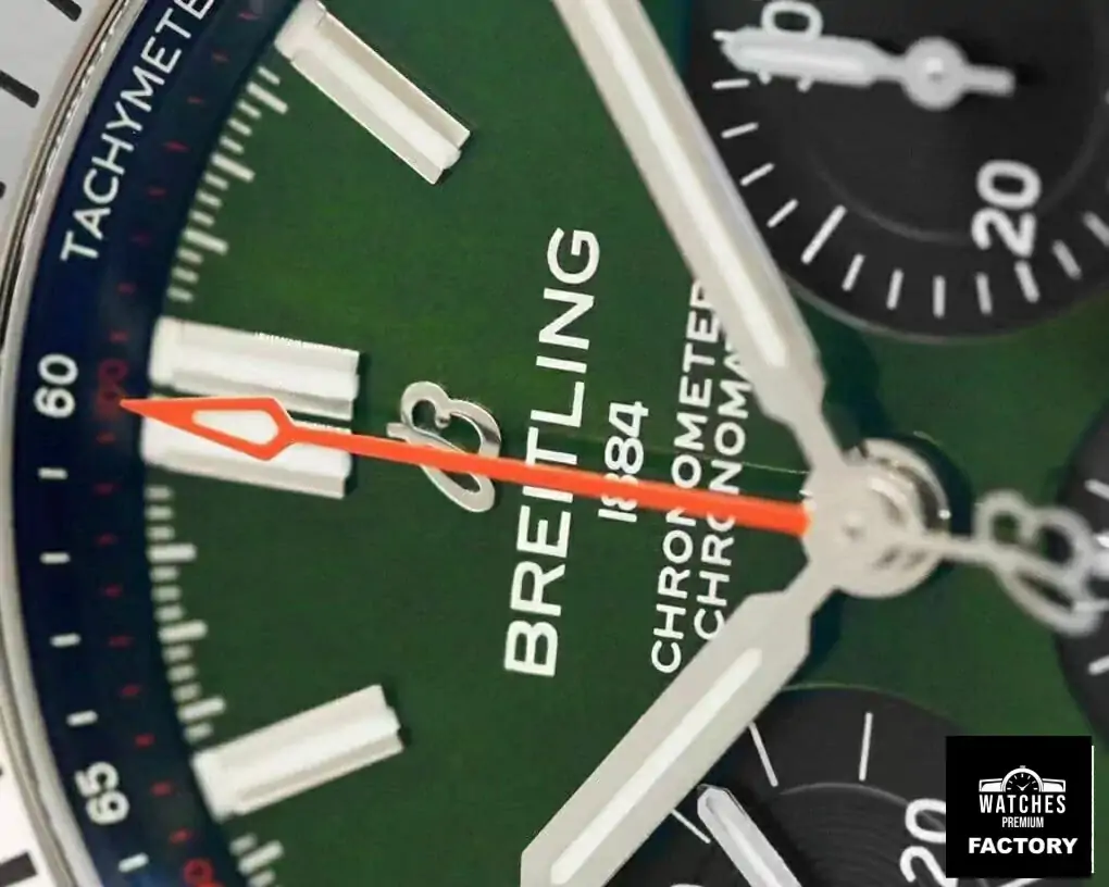 Breitling Chronomat AB01343A1L1A1 GF Factory Stainless Steel Green Dial