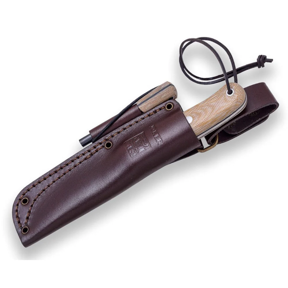 Joker Ember Scandi curly birch with ferrocerium - Survival and buschcraft knife
