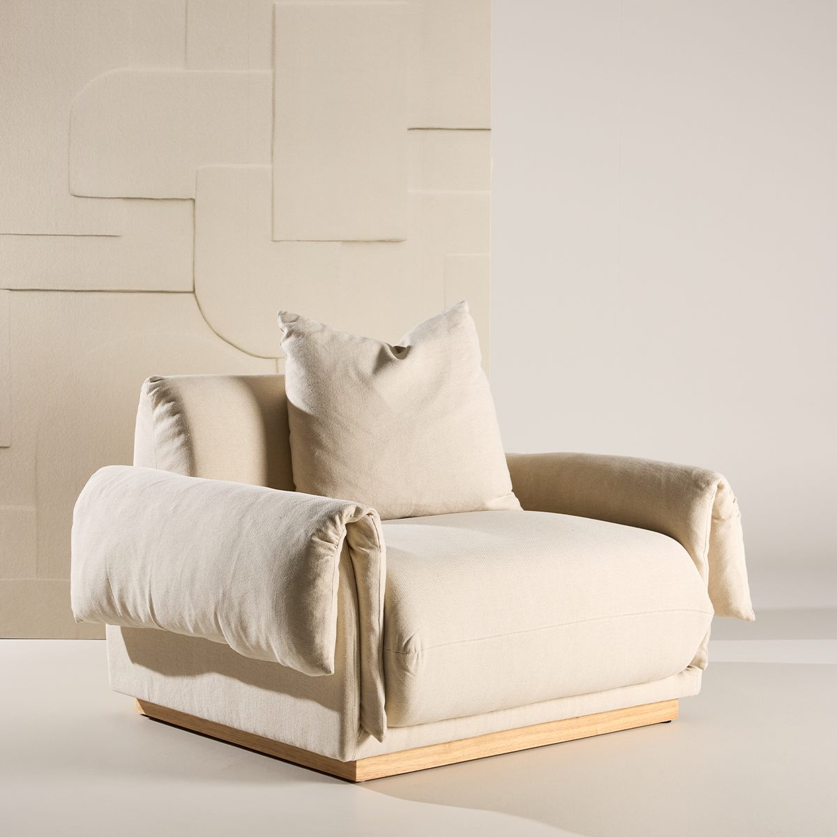 Fauteuil Rikki Beige