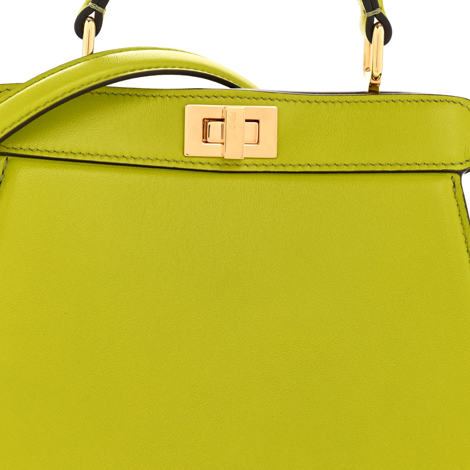 Shiny Nappa Petite Peekaboo I SEE U Satchel  Wasabi - Top Club