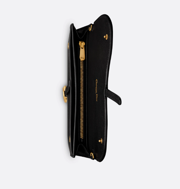D Saddle Wallet in Goatskin Queen Mint - Top Club