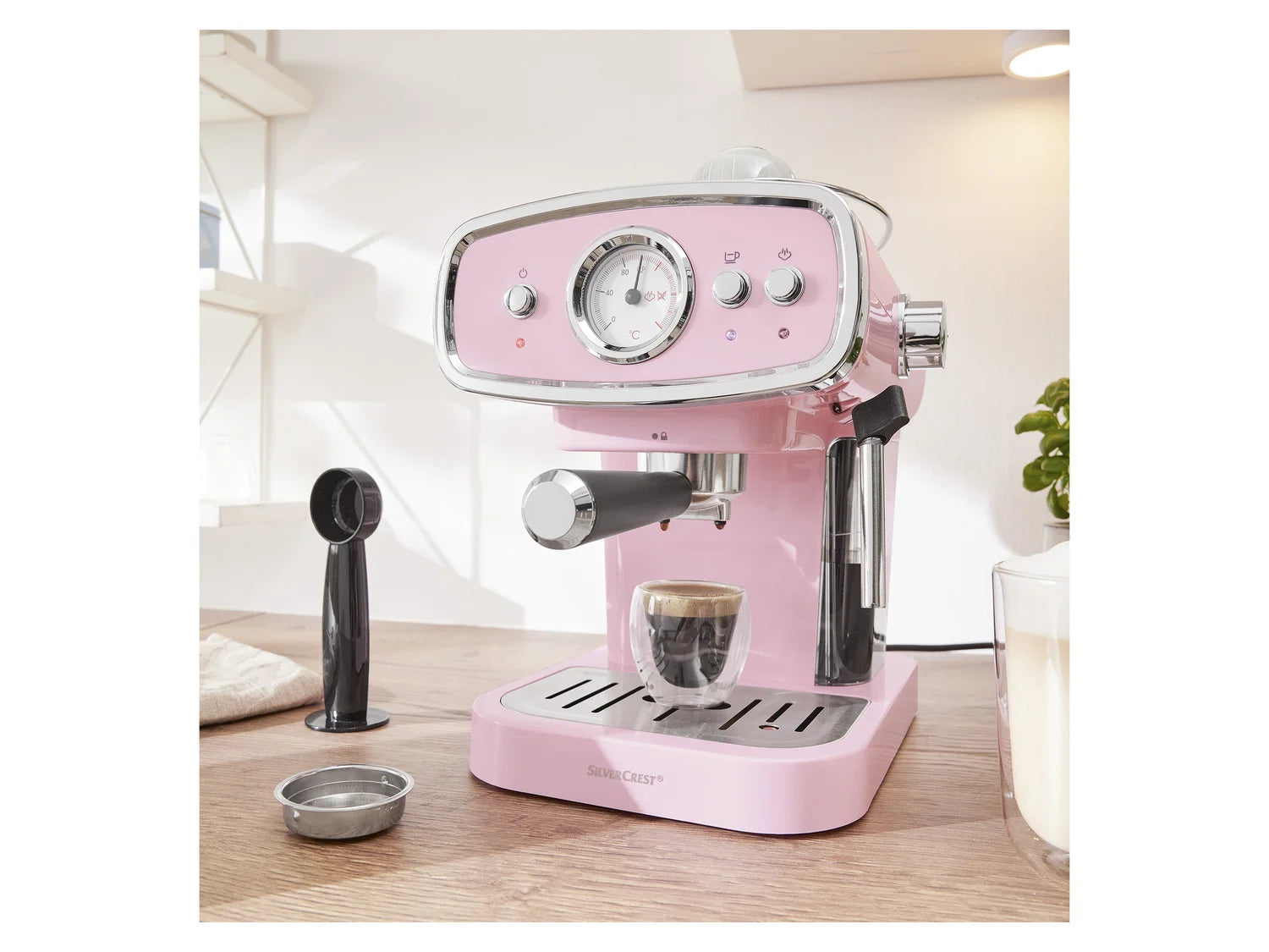 SILVERCREST KITCHEN TOOLS SEM1050 espresso machine with filter system