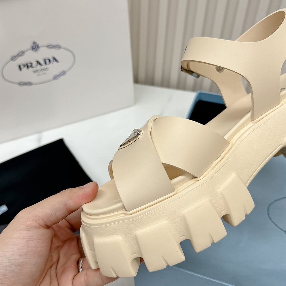 PRADA Monolith rubber sandals - Top Club