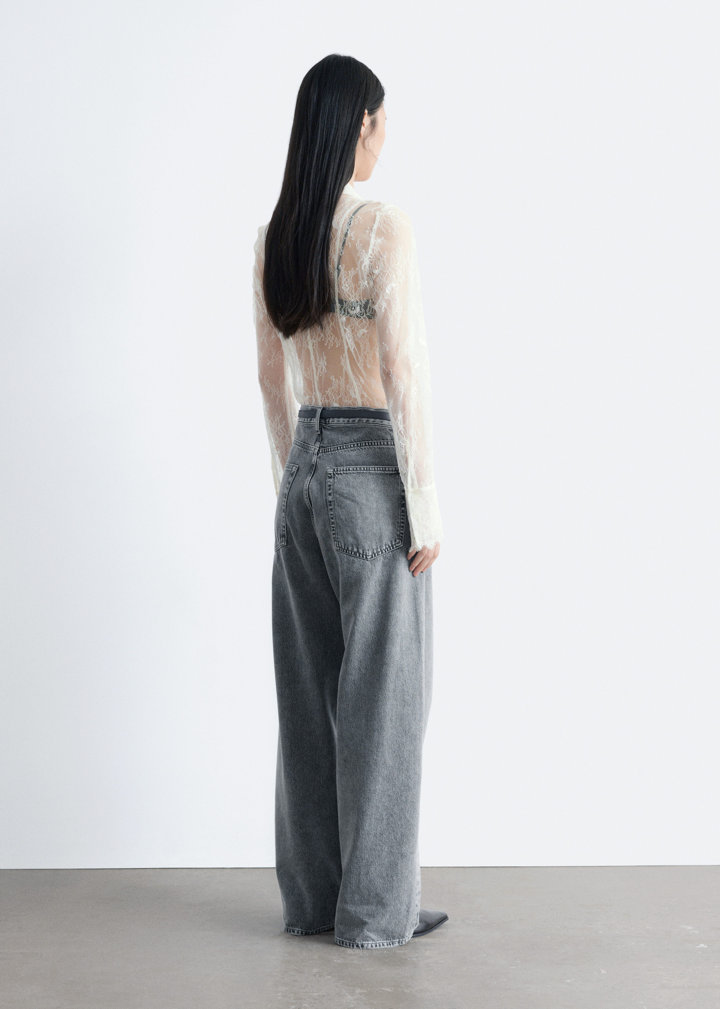 & Other Stories TAPERED LACE SHIRT