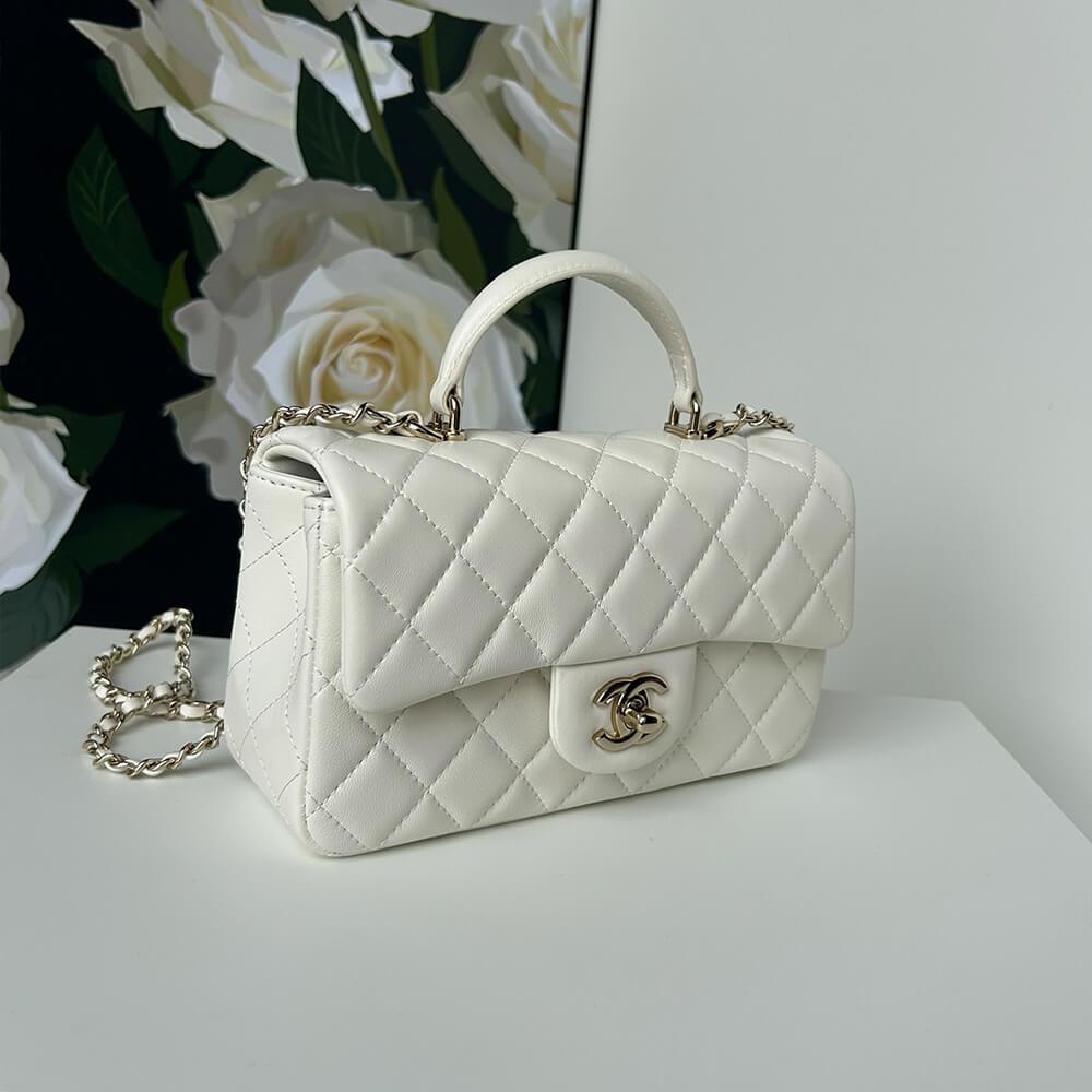 CHANEL Mini Classic Handbag With Top Handle - Top Club