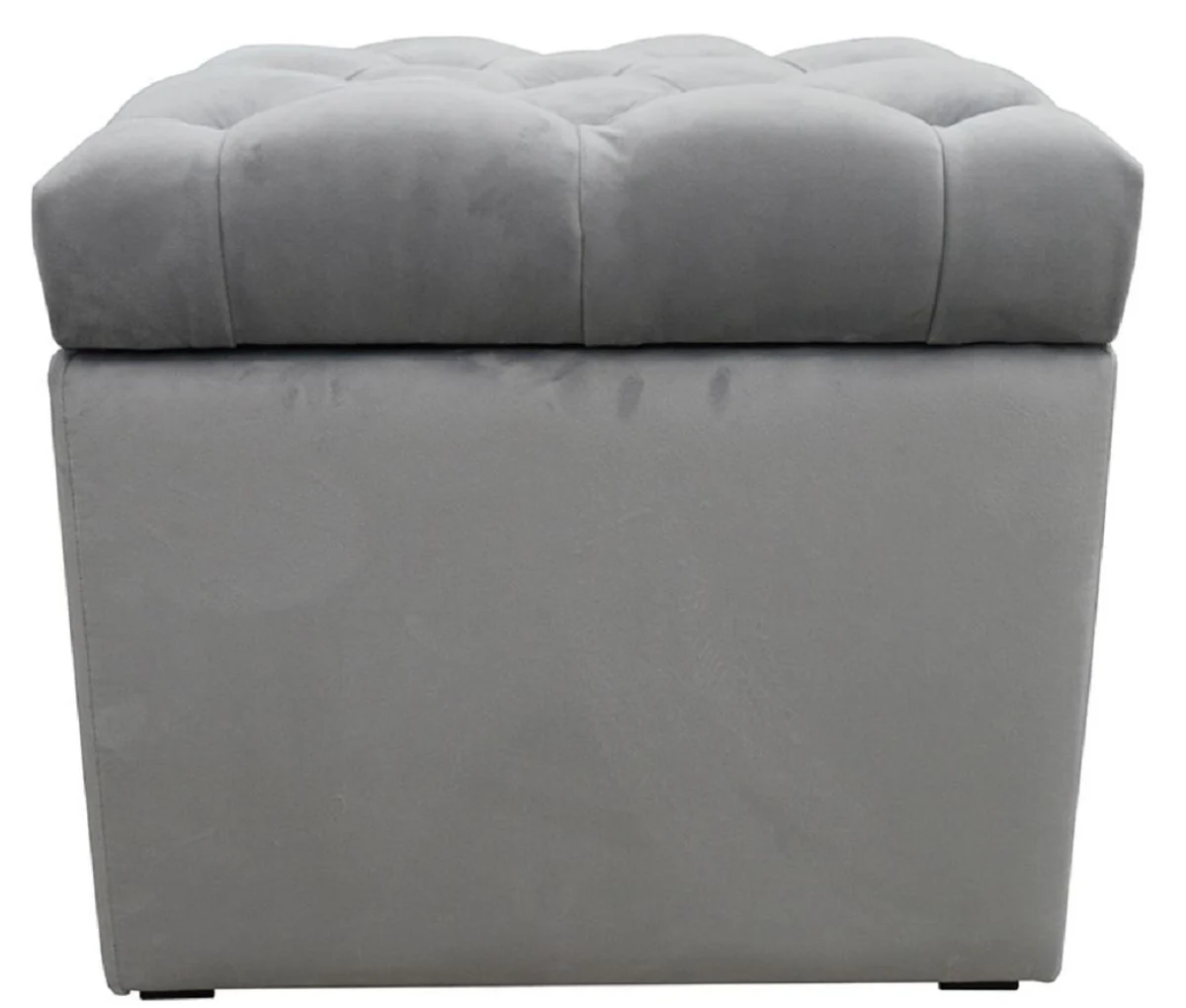Luxury Chesterfield chest with seat 50 x 50 x H. 48 cm - Various colors - Padded folding stool - Stool chest - Luxury quality