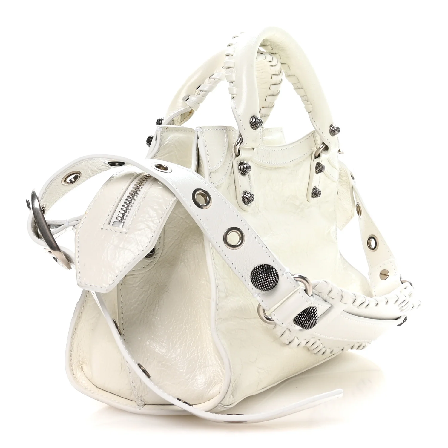 Agneau Arena Neo Cagole Handbag XS Optic White - Top Club