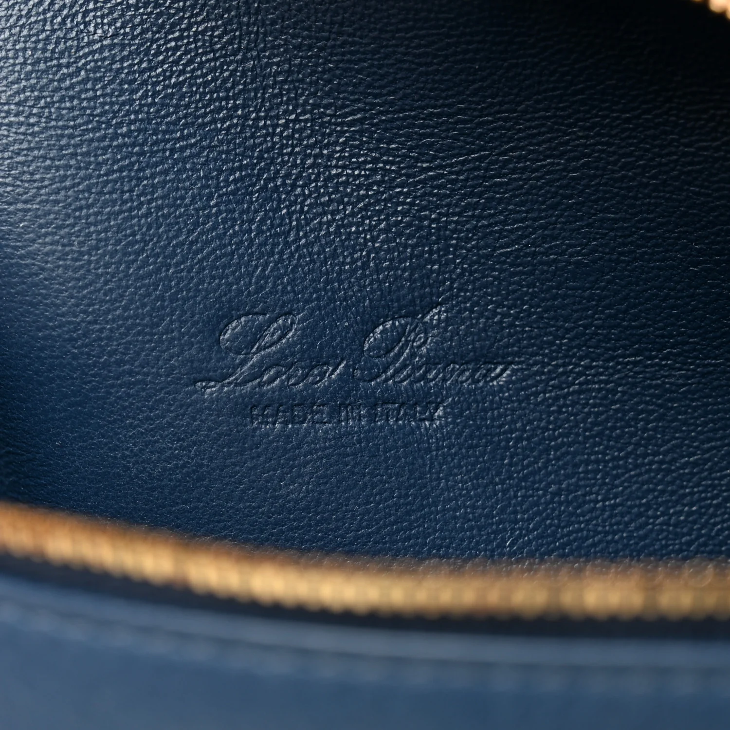 Grained Calfskin L19 Extra Pocket Pouch Navy Blue - Top Club