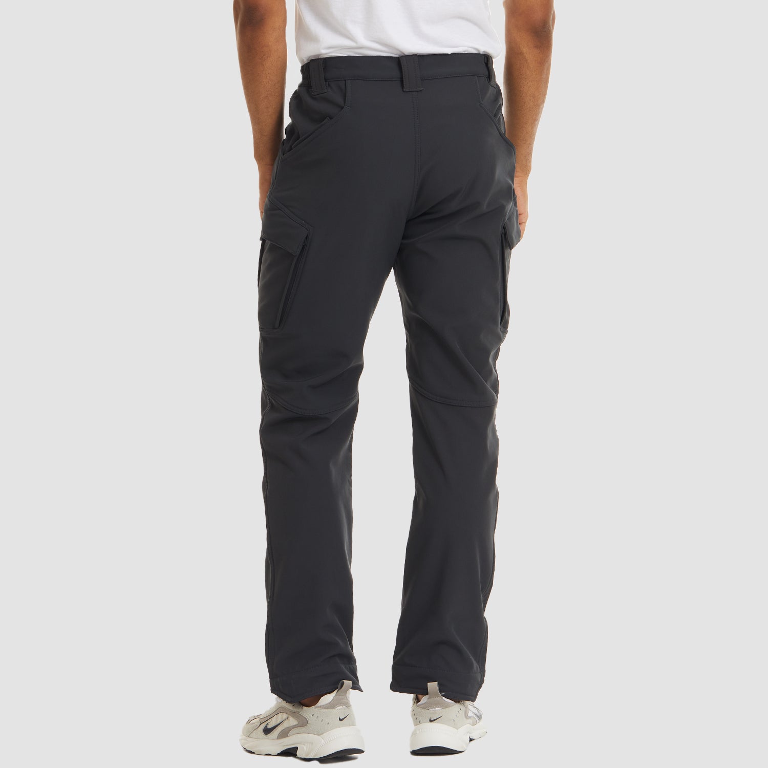 Men's Tactical Pants with 9 Pockets, Water Repellent, Warm Fleece Lined, Winter Snow Ski Pants