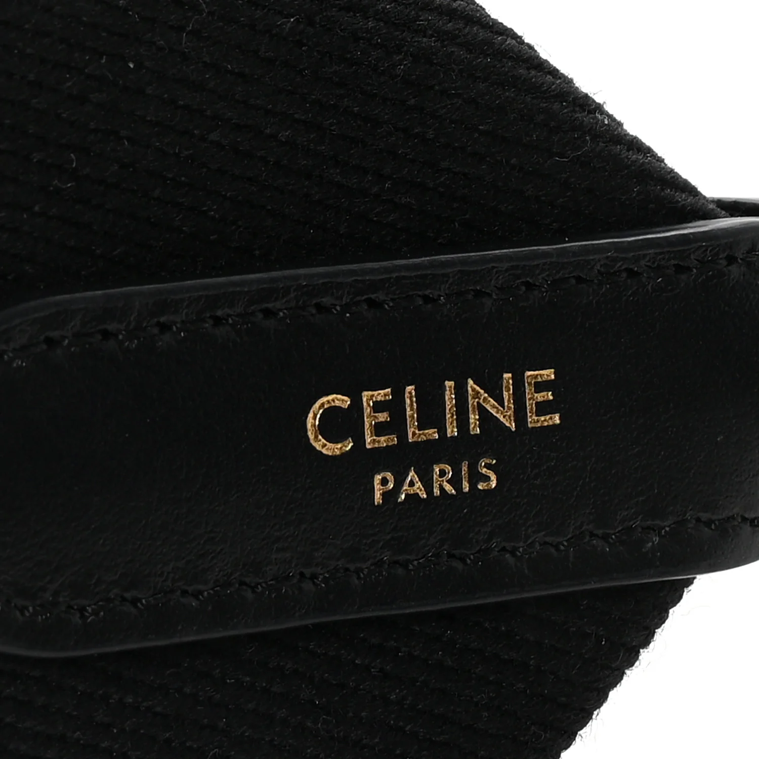Jacquard Wool Logo Short Strap Black Beige - Top Club