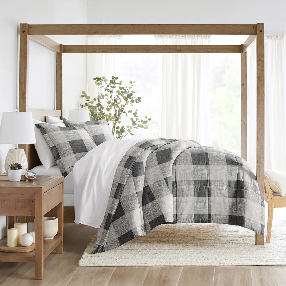 Gingham Down-Alternative Comforter Set (Sale)