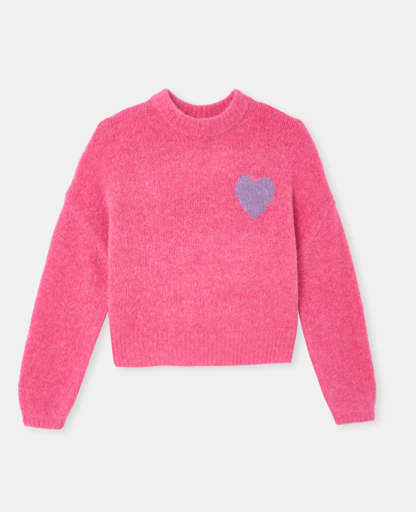 Pimkie Pull contenant mohair et laine avec cœur