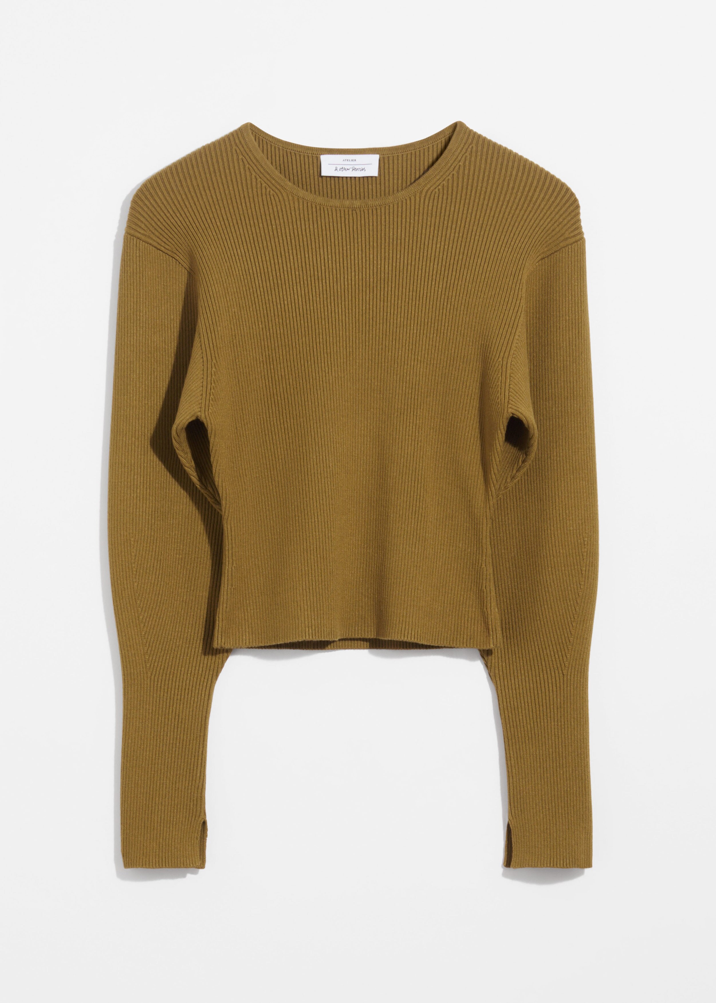 & Other Stories RIB-KNIT TOP