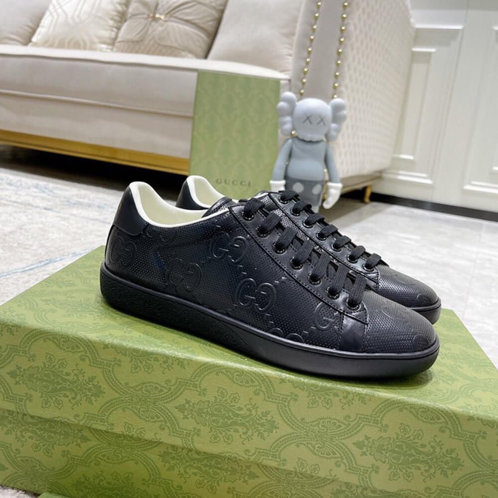 Men s Ace GG embossed sneaker - Top Club