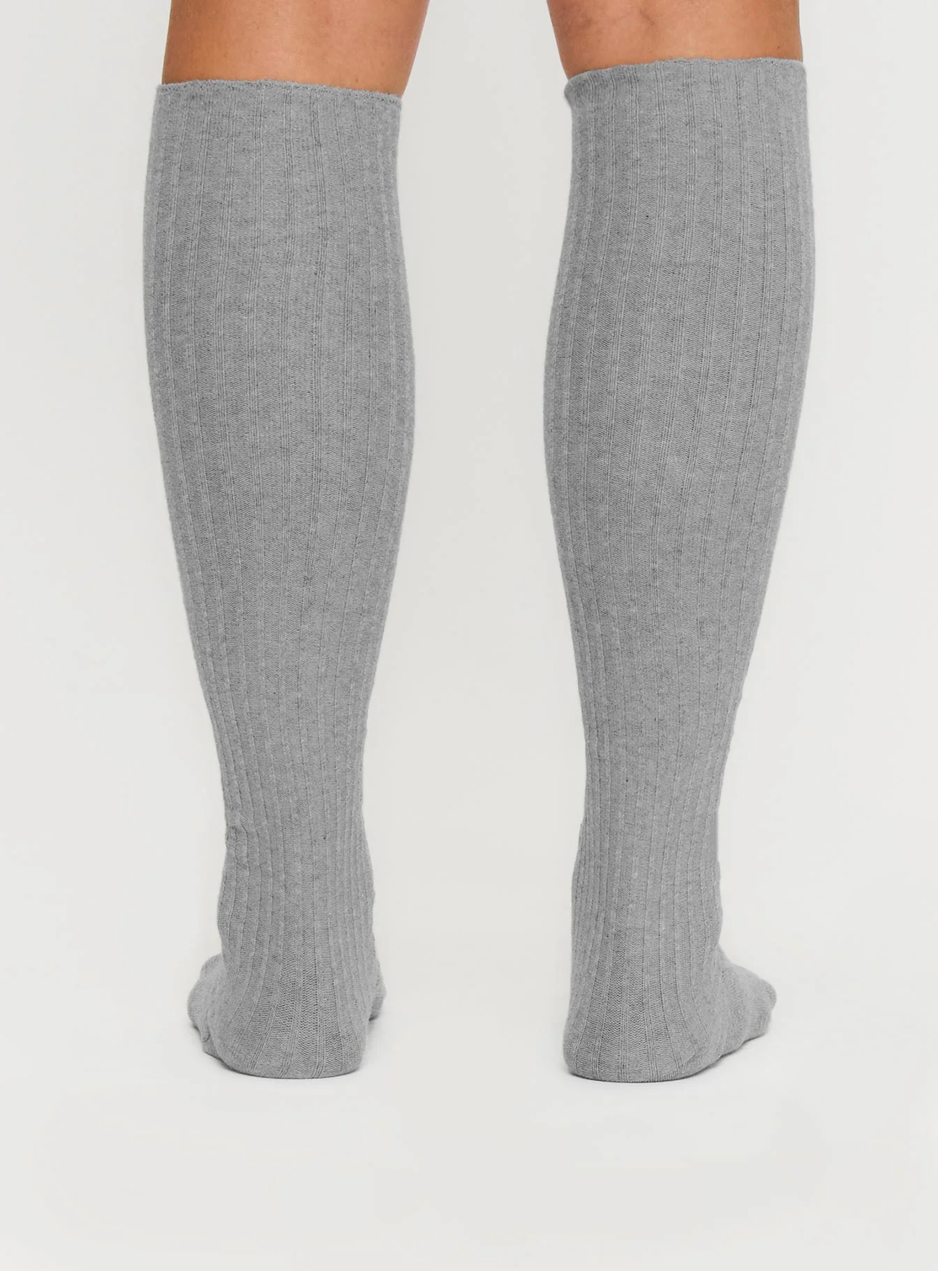Apatow Knee High Socks Grey