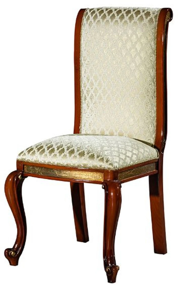 Luxury Baroque Dining Room Set Brown / Gold - 1 Huge Baroque Dining Table & 14 Baroque Dining Chairs - Baroque Dining Room Furniture - Luxury Furniture in Baroque Style - Noble & Magnificent