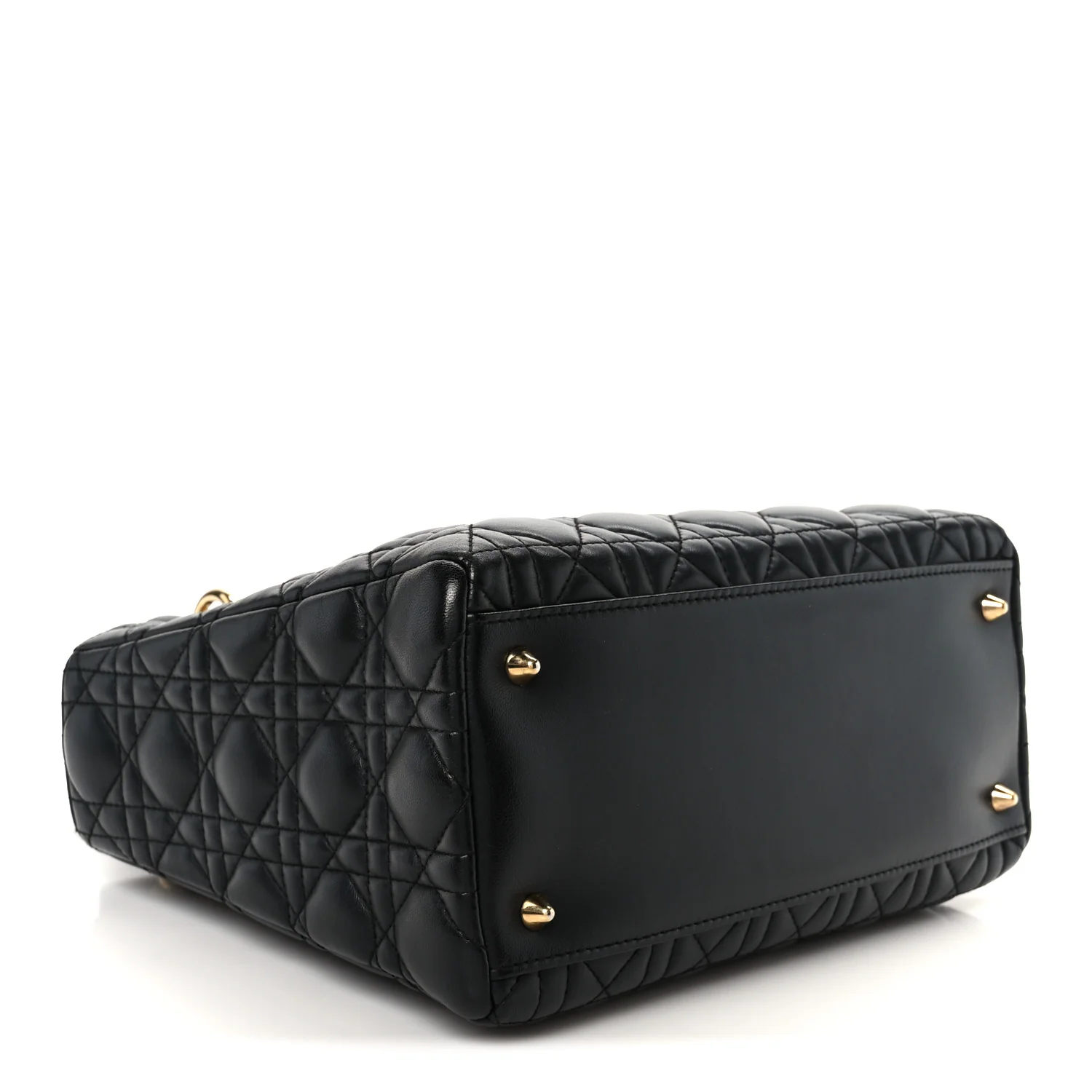 Lambskin Cannage Medium Lady Dior Black - Top Club
