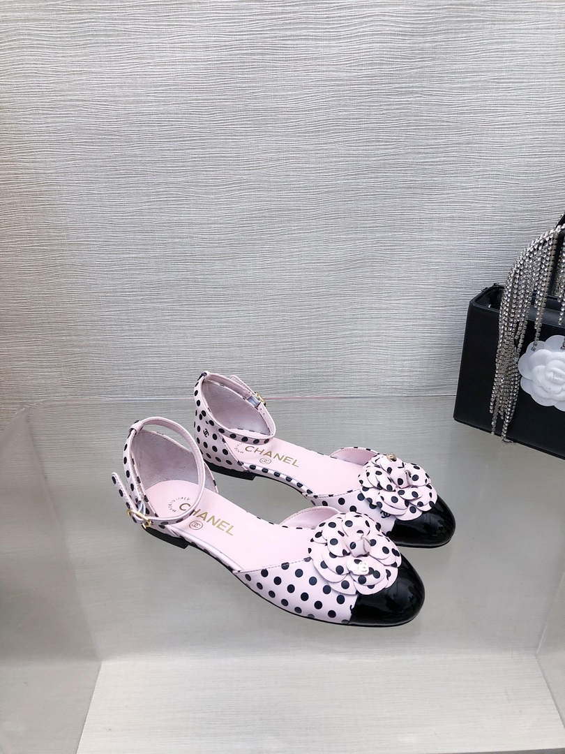 Chanel Women's G31318 Camellia shoes Lambskin Sandals Shoes CC91007 - Sneaker Replica Workshop