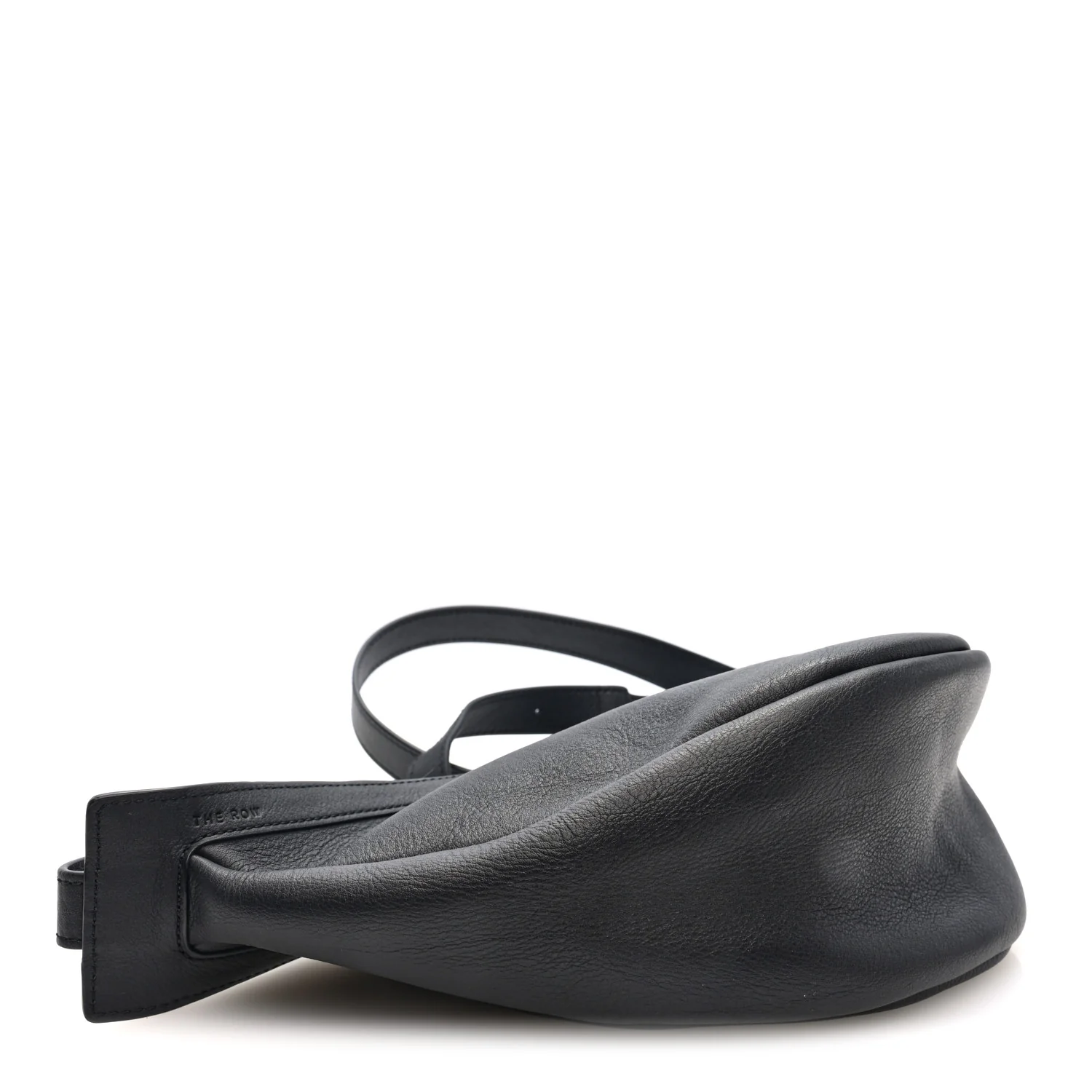 Grained Calfskin Small Slouchy Banana Bag Black - Top Club