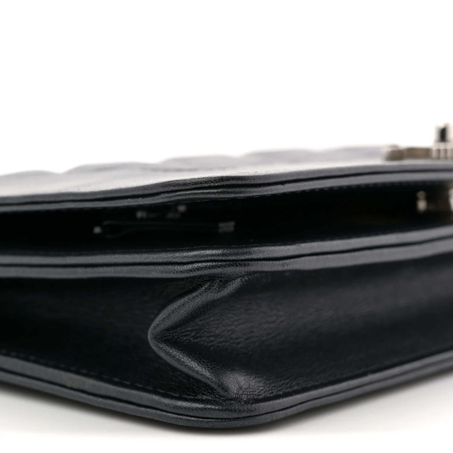 Caviar Quilted Vintage Mademoiselle Wallet On Chain WOC Black - Top Club