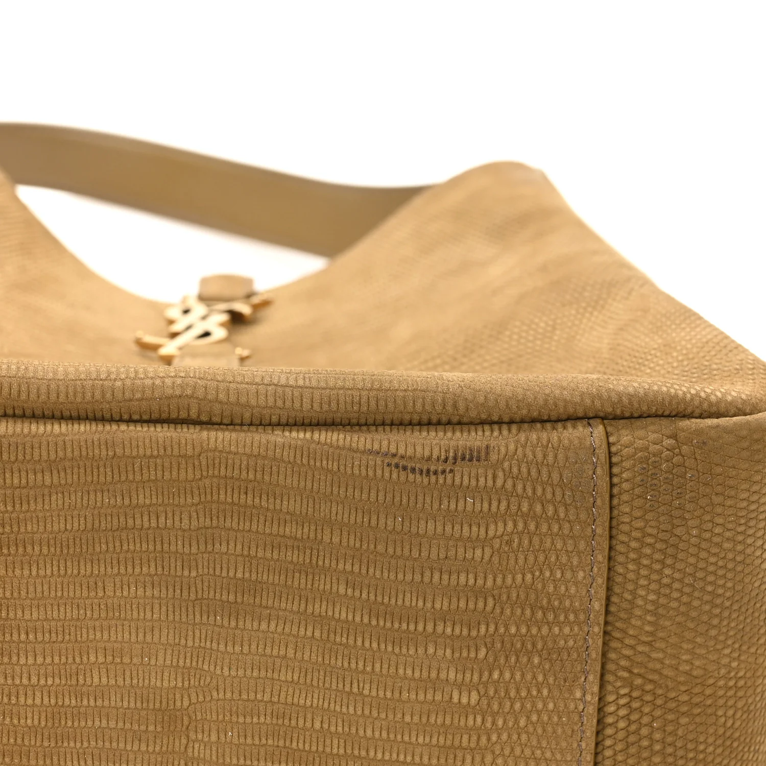 Suede Lizard Embossed Small Le 5 A 7 Soft Hobo Dark Pistachio - Top Club