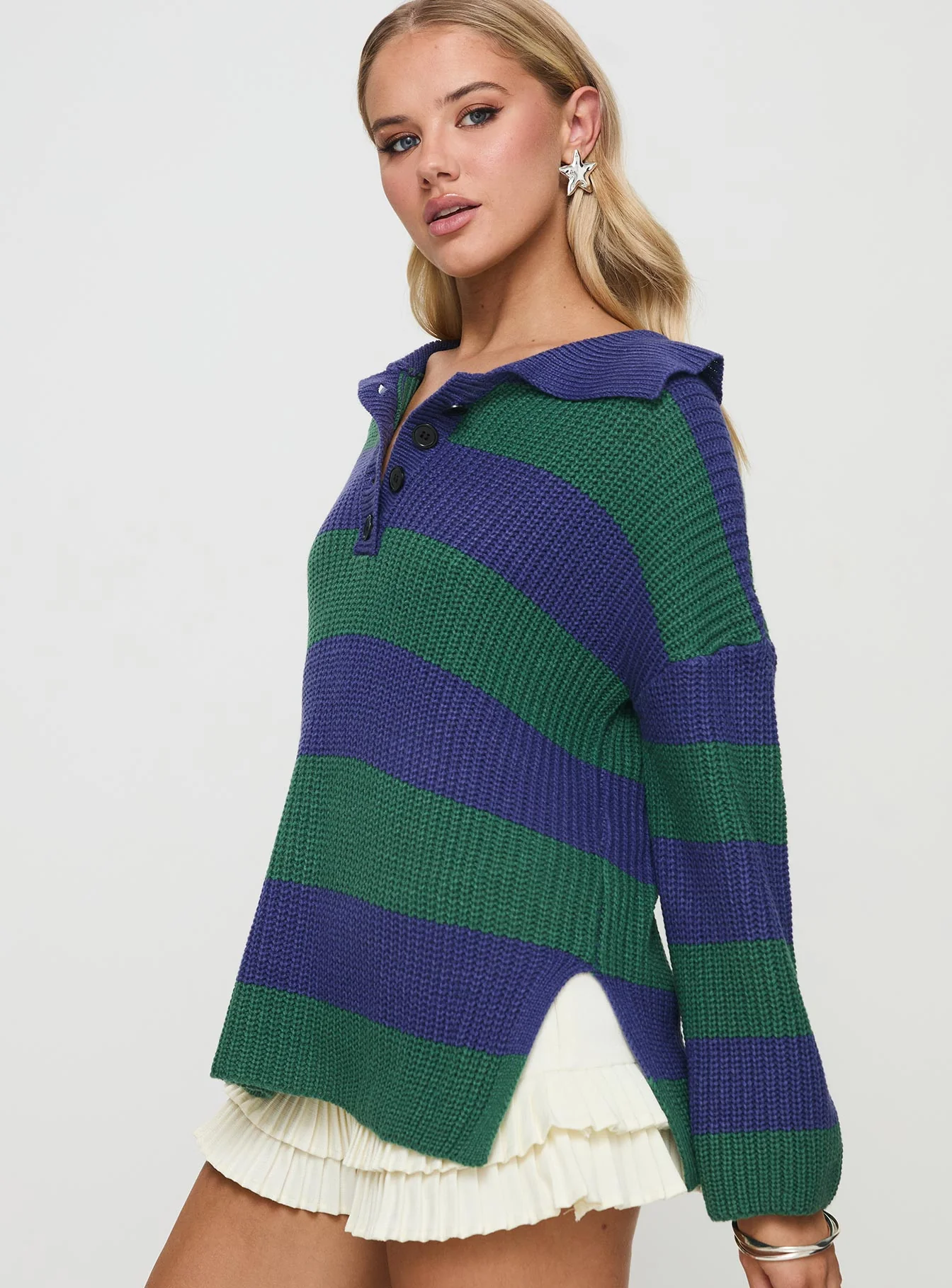 Olivah Jumper Blue / Green