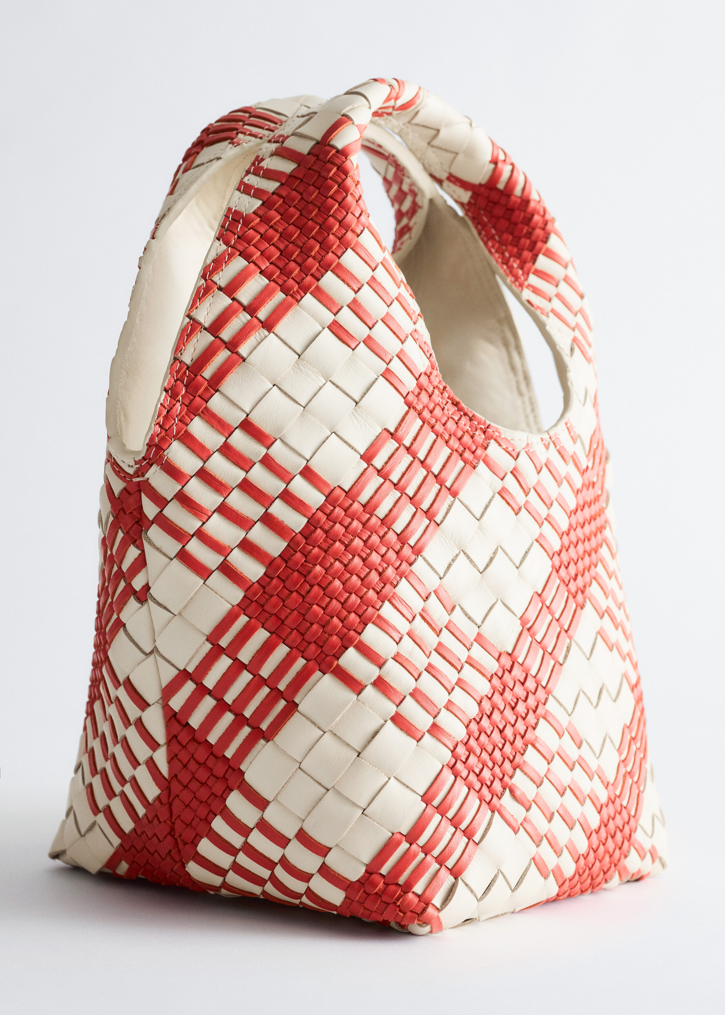 & Other Stories BRAIDED LEATHER TOTE BAG
