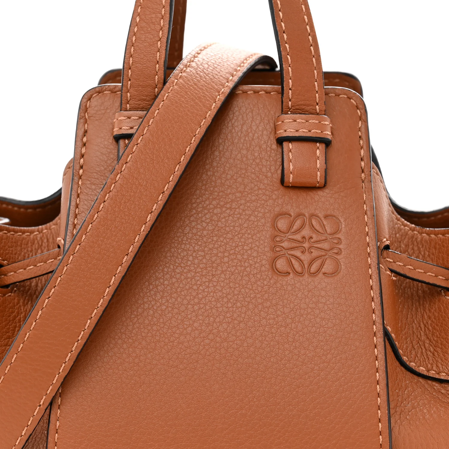 Calfskin Mini Hammock Shoulder Bag Tan - Top Club