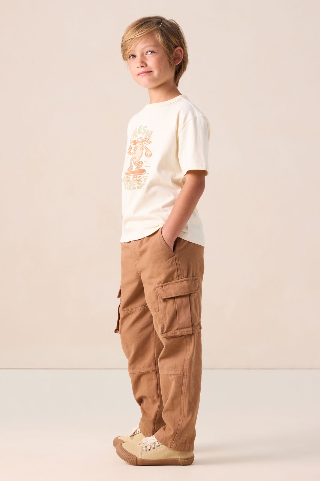 Wit t-shirt met print