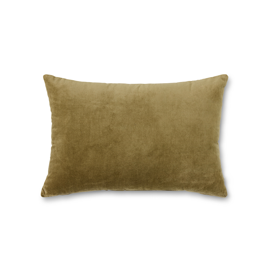 Sierkussen Velvet 60x40 cm army green