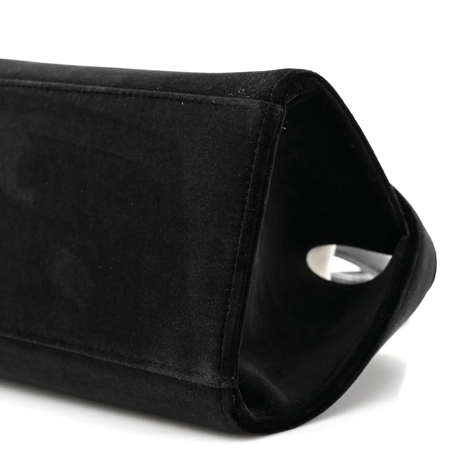 Velvet Strass XS Hug Bag Black - Top Club