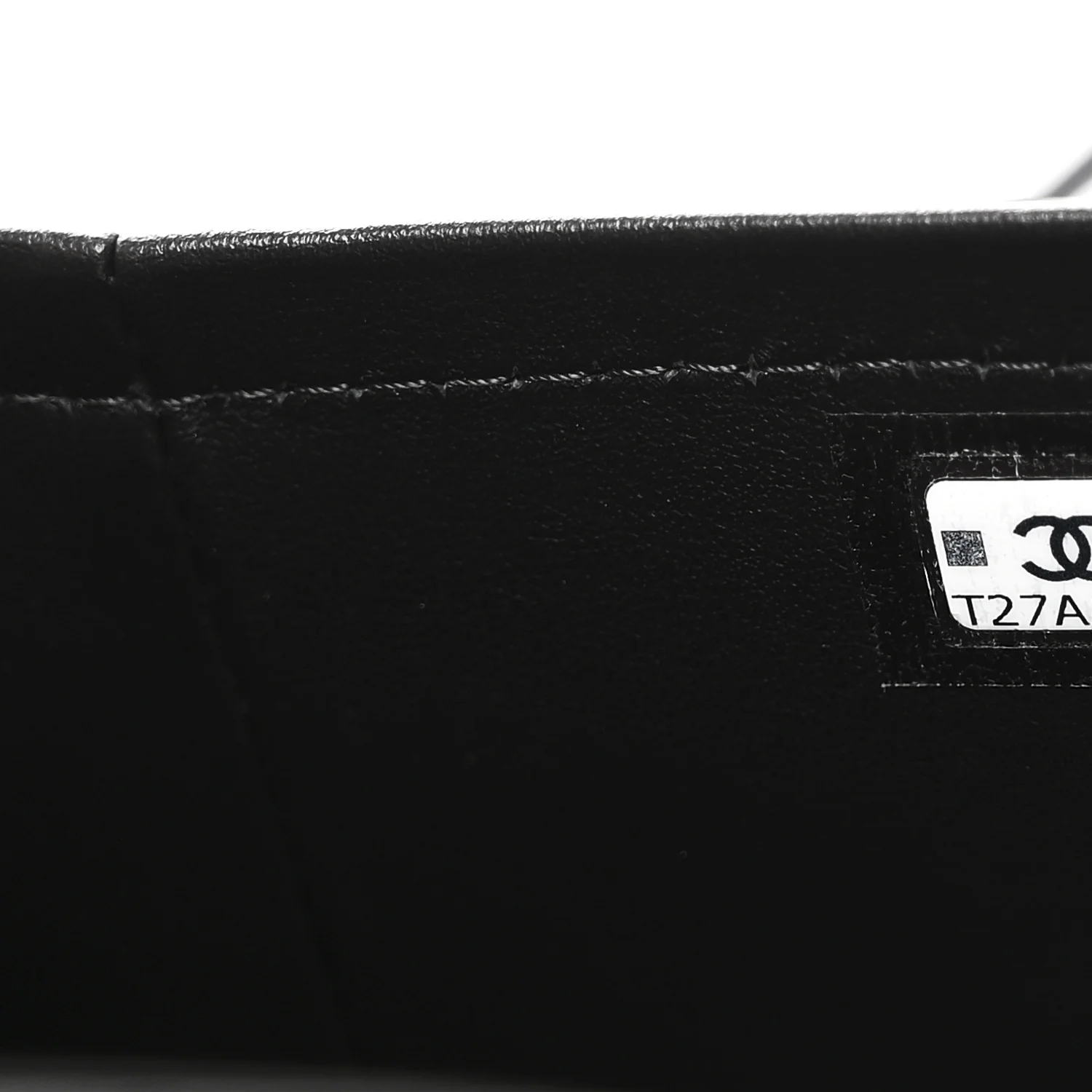 Shiny Caviar Preppy Coco Long Vanity With Strap Black - Top Club