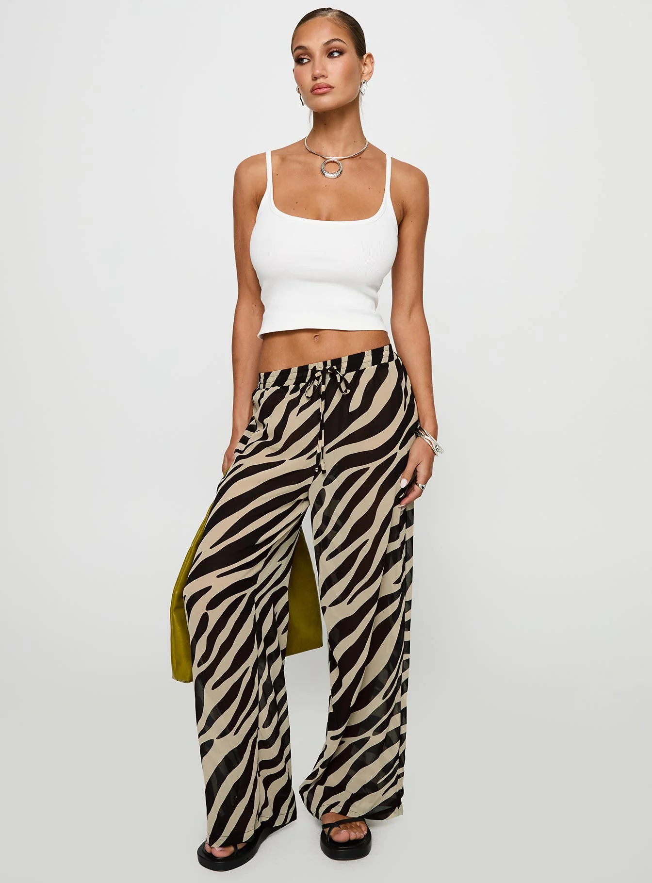 Fyre Wide Leg Pant Zebra