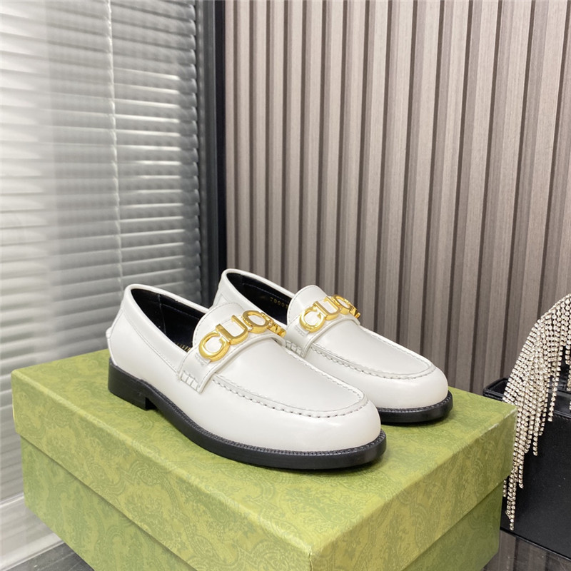 gucci new LOGO round toe flat shoes - Sneaker Replica Workshop