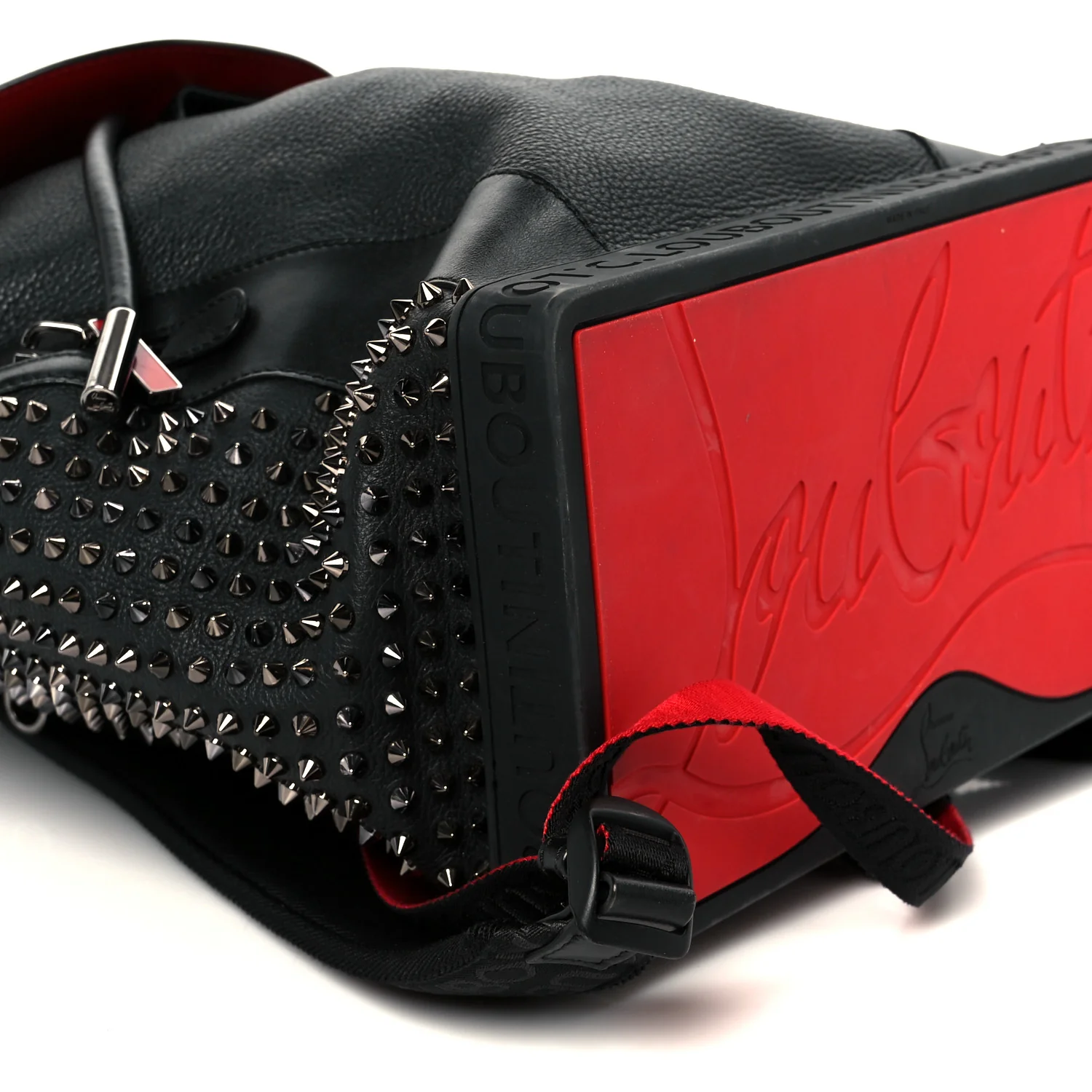 Calfskin Spiked Explorafunk Backpack Black - Top Club