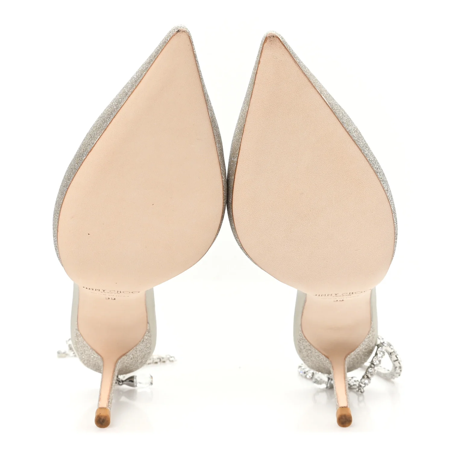 Satin Crystal Saeda 100 Pumps 39 Ivory - Top Club