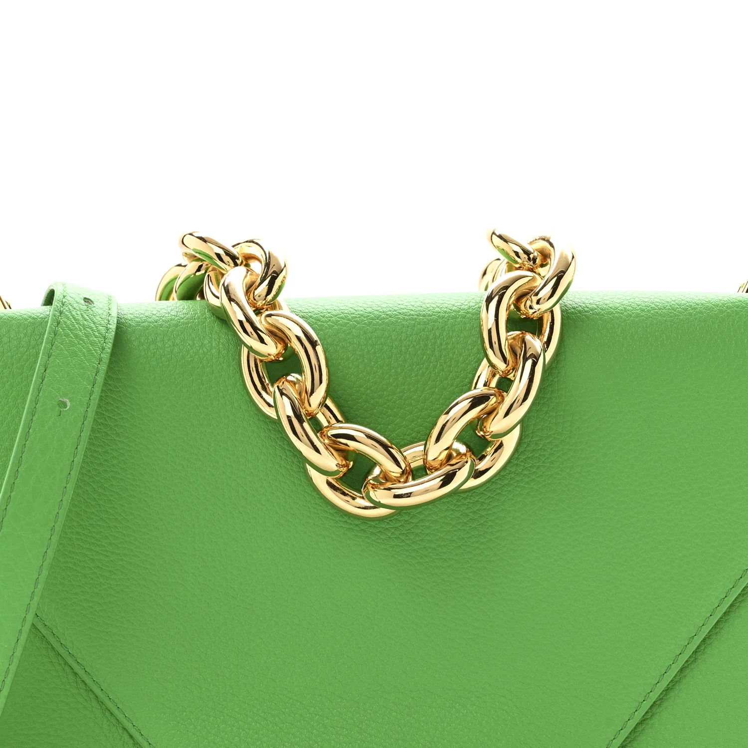 Calfskin Mount Envelope Bag Parakeet - Top Club