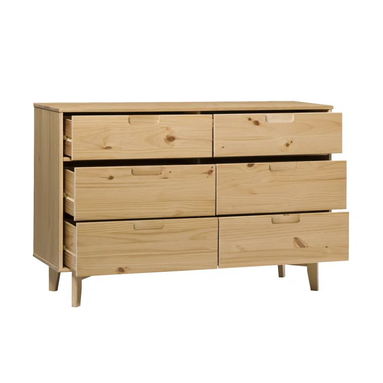 Yarber Groove 6 Drawer Double Dresser