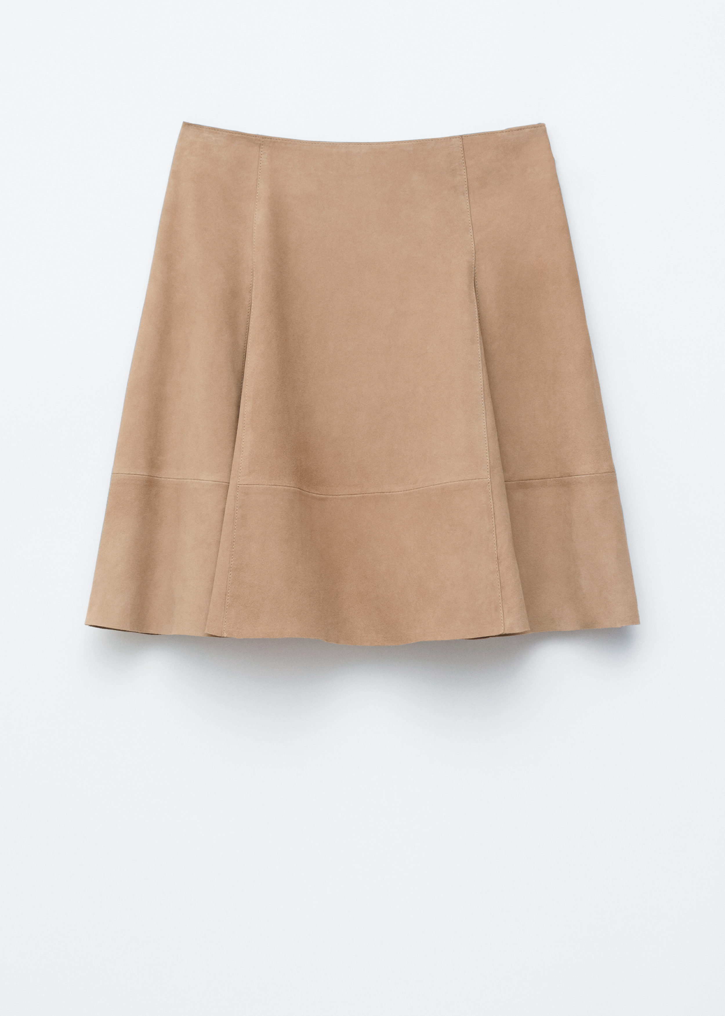 & Other Stories KNEE-LENGTH A-LINE SUEDE SKIRT