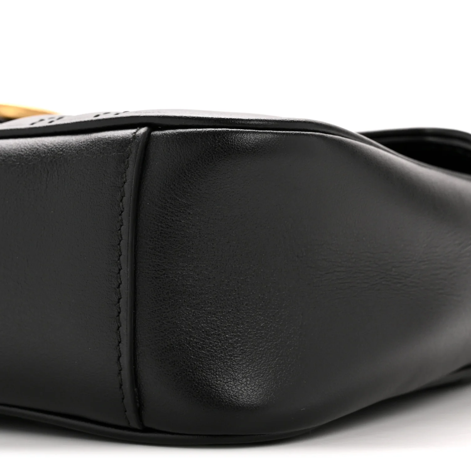 Calfskin Matelasse Small GG Marmont Shoulder Bag Black - Top Club