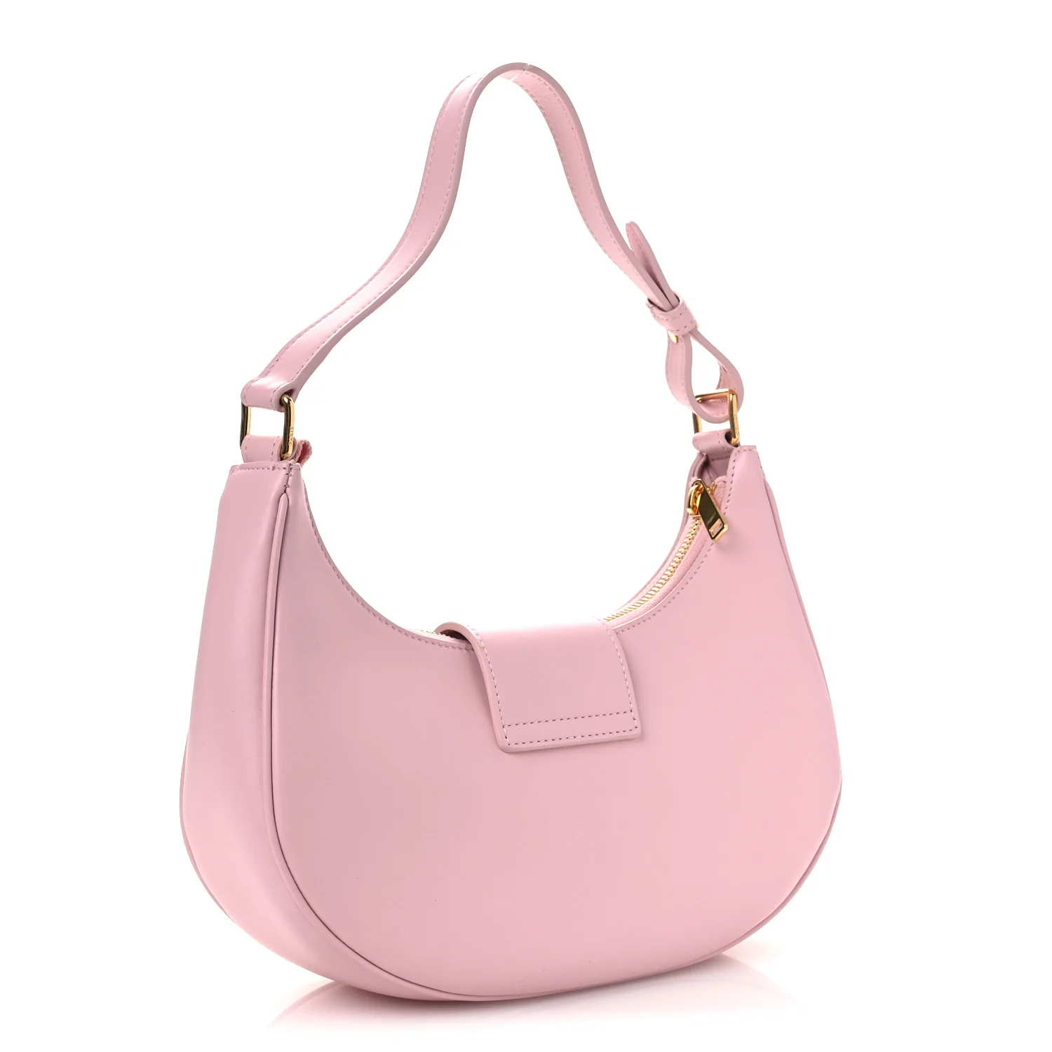 Smooth Calfskin Medium Strap Ava Triomphe Shoulder Pastel Pink - Top Club