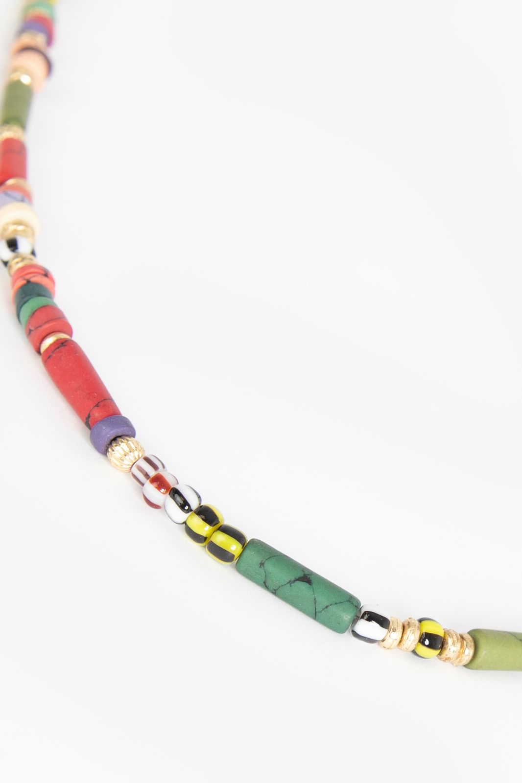 Lange ketting met multicolour kralen