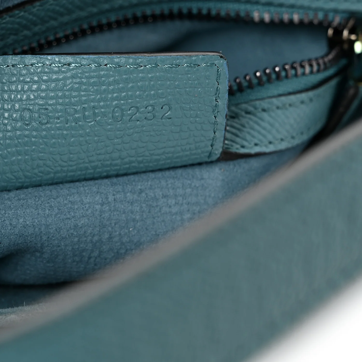 Grained Calfskin Saddle Bag Azure Blue - Top Club