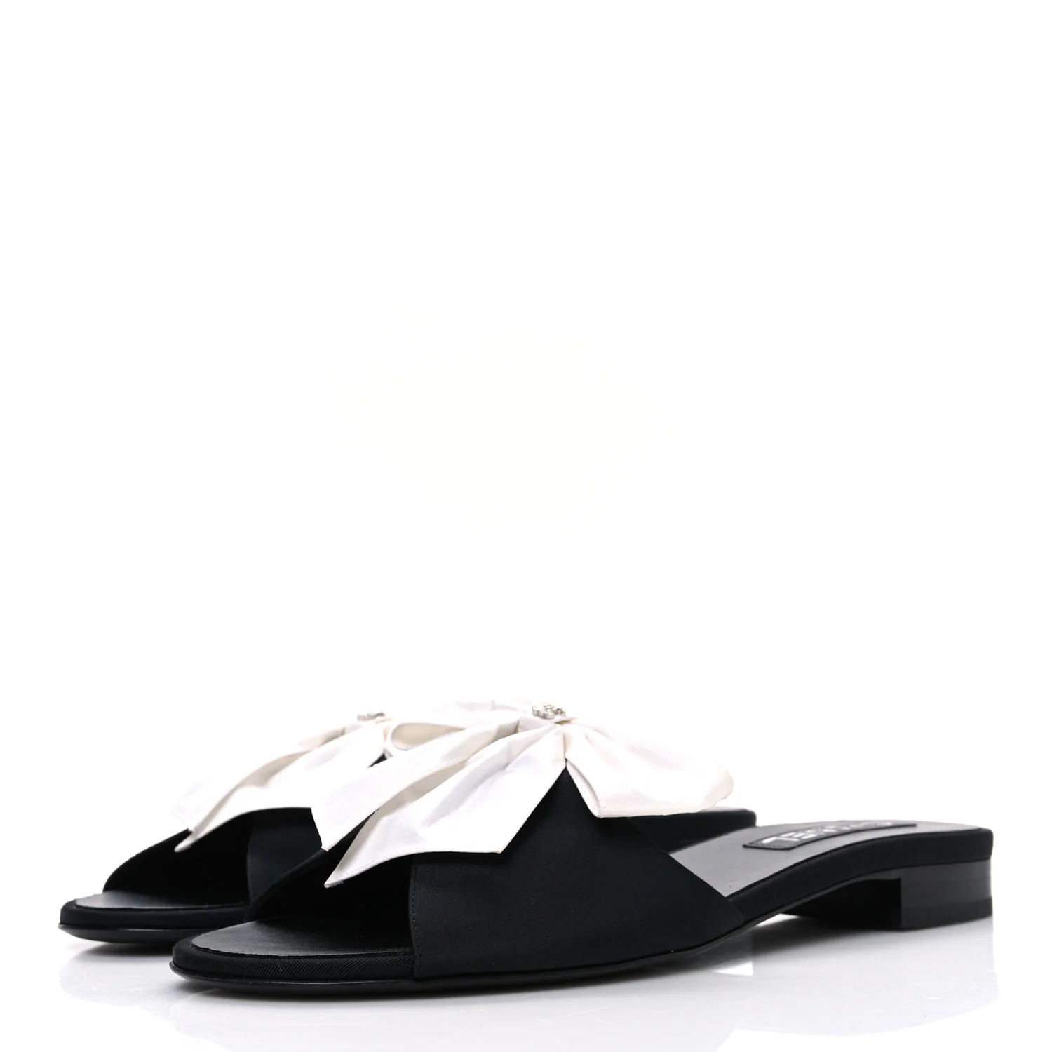 Silk Bow CC Mules 41 Black White - Top Club