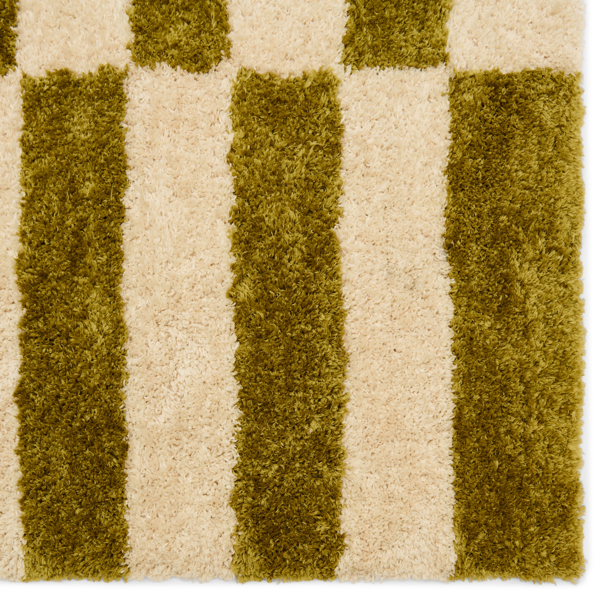 Vloerkleed Block 160x230 cm lime/off-white