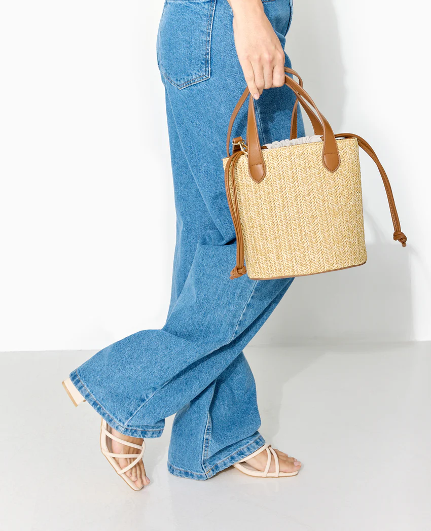 Pimkie Sac seau en raphia