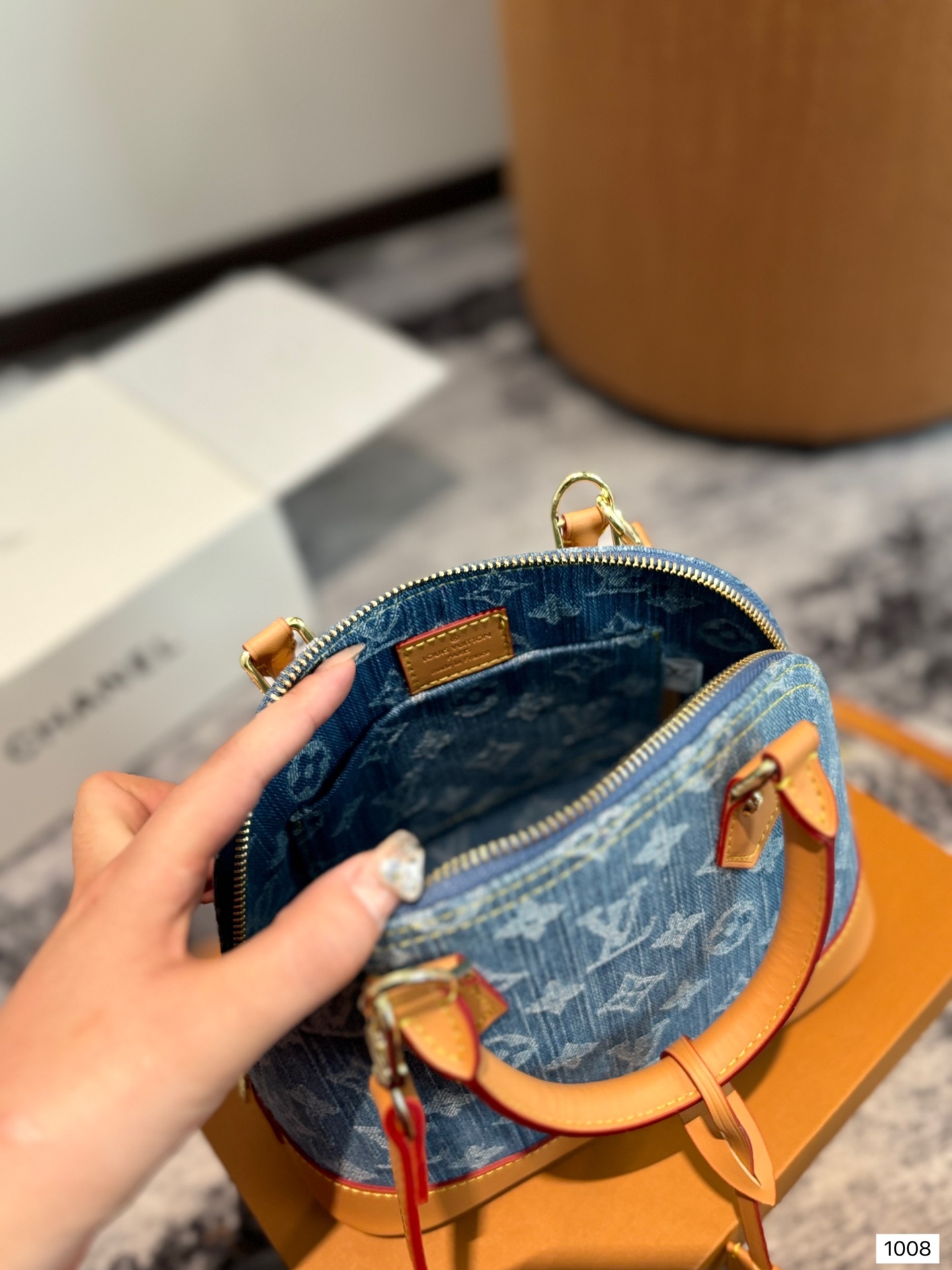 Louis alma bb Retiro denim bag size: 24??18cm - Top Club