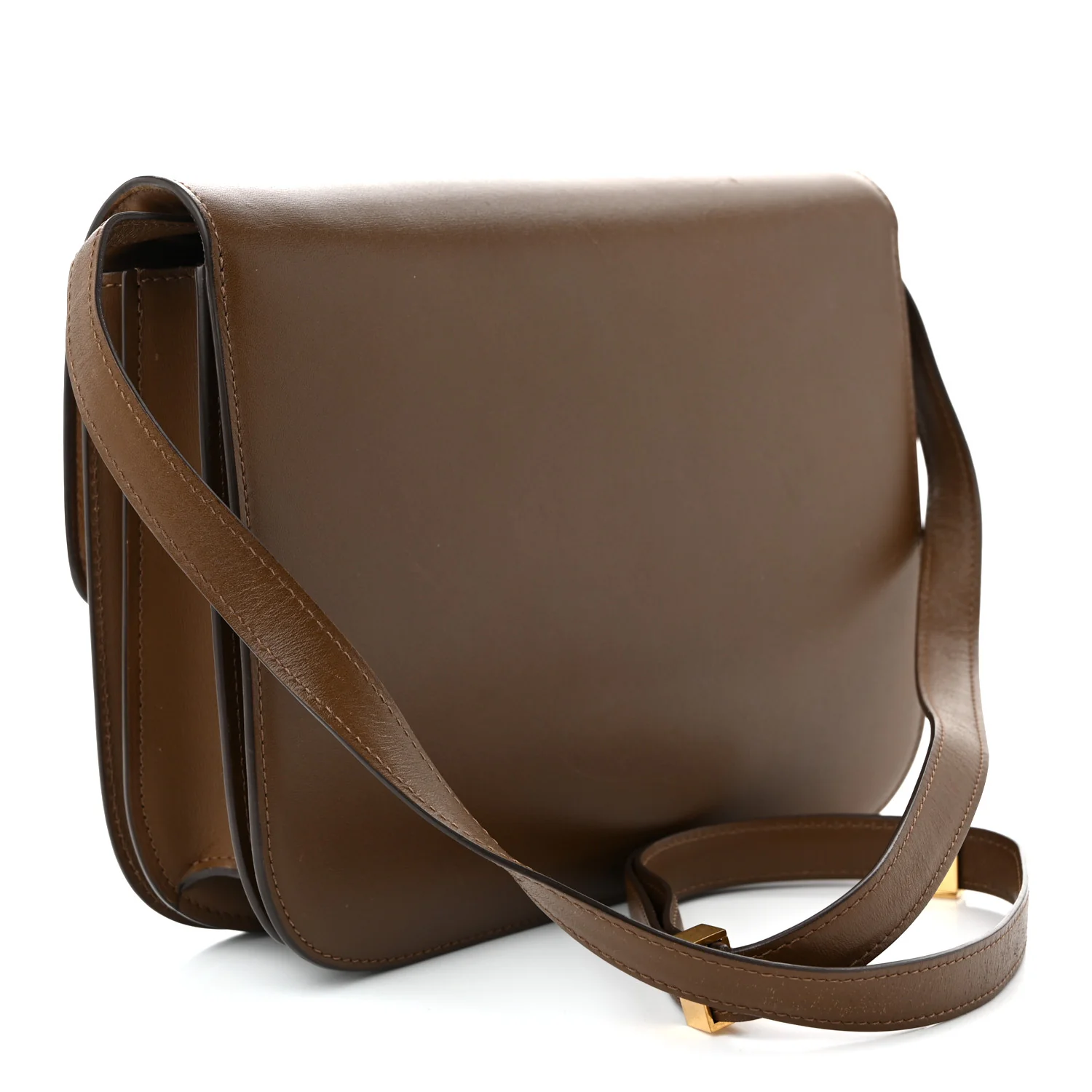 Box Calfskin Medium Classic Box Flap Bag Camel - Top Club